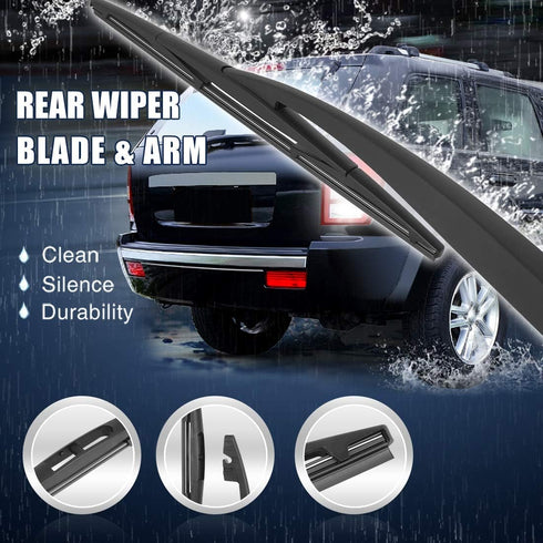 X AUTOHAUX Rear Windshield Wiper Blade Arm Set for Mazda 2 2007-2014 14 Inch 355mm...