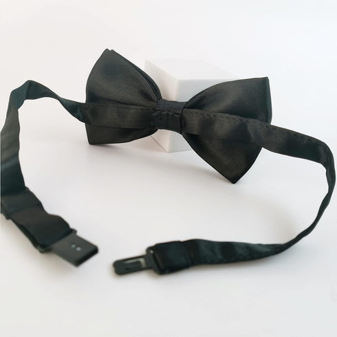 Black Dog Bow Tie, KOOLMOX Adjustable Bow Tie Dog Collar for Medium and Large Dogs Cats Pets Wedding Birthday Graduation Holiday Grooming Cosutmes...