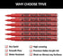 Red Marker Paint Pens - 6 Pack Acrylic Red Permanent Marker, 0.7mm Extra Fine Tip Paint Pen for Art projects, Drawing, Rock Painting, Stone, Ceram...