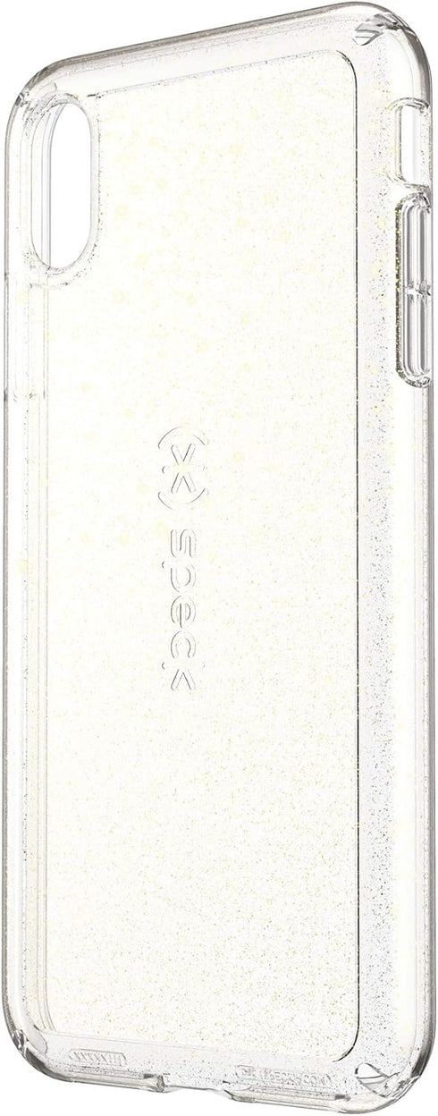 Speck Products GemShell Glitter iPhone Xs Max Case, Clear with Gold Glitter/Clear...
