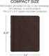 Samsill Vintage Hardback Jr. Book Style 3 Ring Binder, 1 Inch Round Ring, Holds 200 Sheets - Dark Brown...