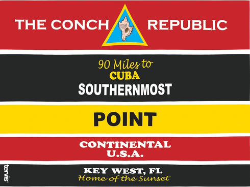 Tervis Florida-Southernmost Point Buoy Insulated Tumbler with Wrap and Black Lid, 24oz, Clear...