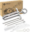 304-Stainless Steel Meat Injector Syringe Kit with 4 Marinade Needles for BBQ Grill Smoker, 2-oz Large Capacity, Both Paper User Manual and E-Book...