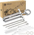 304-Stainless Steel Meat Injector Syringe Kit with 4 Marinade Needles for BBQ Grill Smoker, 2-oz Large Capacity, Both Paper User Manual and E-Book...