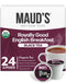 Maud's Organic English Breakfast Black Tea Pods, 24 ct, Recyclable Single Serve Pods – 100% Gourmet Blended Tea Leaves, Compatible with Keurig K C...