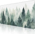 Extended Large Gaming Mouse Pad, Misty Forest Large Desk Mat for Desktop XXL, Non-Slip Rubber Base Stitched Edges Long Computer Keyboard Desk Pad ...