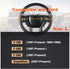 GIANT PANDA Steering Wheel Cover for Ford F150 F250 F350 Expedition - Black+Red Trim...