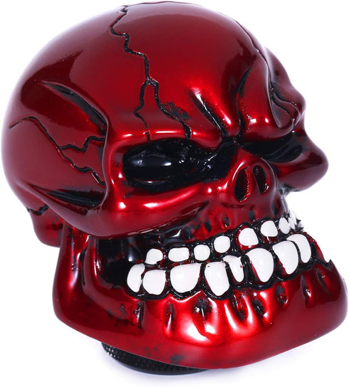 Skull Shift Knob Transmissions Gear Shifter Stick Handle Shifting Lever Fit Most Manual Automatic Cars Truck SUV (Red)...