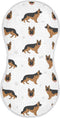 German Shepherd Dog Muslin Burp Cloths for Baby 1 Pack Soft 100% Cotton Baby Washcloths Bibs for Boy Girl...