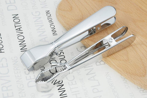 Ice Tongs for Ice Bucket 6-3/4 Inch - Set of 2 - Premium 18/8 Stainless Steel Ice Tongs with Teeth for Ice Sugar Cubes Tea Party Coffee Bar Food S...
