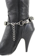 TFJ Women Boot Bracelet Chains Bling Metal Skeleton Skulls Western Fashion Anklet Shoe Charm Silver...