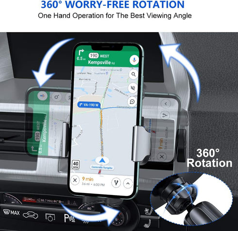 Miracase Upgraded-2nd Generation Universal Phone Holders for Your Car, Hands Free Air Vent Car Phone Holder Mount Compatible with iPhone 16/15/14/...