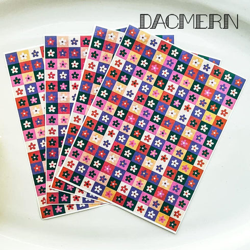 Floral Transfer Paper for Polymer Clay - Dacmern Botanical Transfer Sheets, Water Transfer Paper for Polymer Clay Earrings, 4Pcs Magic Transfer Pa...