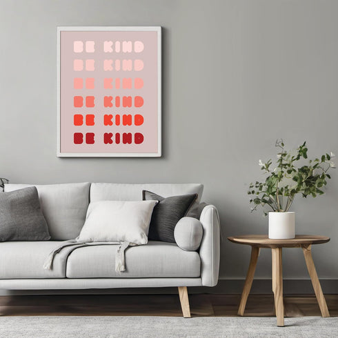 Posterizer 1 pcs-Be kind-positive encouraging daily reminder-Motivational & Inspirational Art-Gift for Daughter, Son, Kids-Decor for Home & Office...