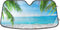 Tropical Palm Tree Beach Car Windshield Sun Shade Blocks UV Rays Sun Visor Protector Foldable Sun Reflector to Keep Your Vehicle Cool...
