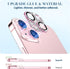 Goton Bling Metal Camera Cover for iPhone 15/15 Plus Camera Lens Protector, Tempered Glass Screen Protector Glitter Diamond Accessories for 15Plus...