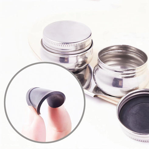 1 Set Stainless Steel Art Oil Pot with Lid Leak Proof Drum Shape Oil Pot for Artists, Students, Drawing Enthusiasts Painting...