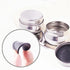 1 Set Stainless Steel Art Oil Pot with Lid Leak Proof Drum Shape Oil Pot for Artists, Students, Drawing Enthusiasts Painting...