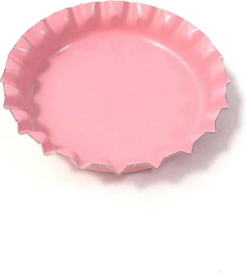 RUTICH 100 PCS Crown Bottle CaPs Decorative Bottle Cap Both Sideds Printed for Hair Bows, DIY Pendants or Craft ScraPbooks Pink…...