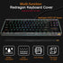 Desing Wish Keyboard Cover for Redragon K552, Water Resistant Half-Covered Acrylic Lid Anti Dust & Anti Hitting Keyboard Cover Compatible with Red...