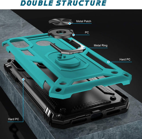 MERRO for Galaxy A20 Case/Galaxy A30 Case with Screen Protector,Military Grade Heavy Duty Shockproof Protective Phone Cover with Magnetic Kickstan...