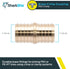 SharkBite 1-1/4 Inch Crimp Coupling, Brass Plumbing Fitting PEX Pipe, PE-RT, UC0135...