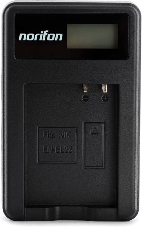 EN-EL23 LCD USB Charger for Nikon Coolpix P600, Coolpix P610, Coolpix P900 Camera and More...