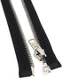 Leekayer 5# 27 Inch Metal Zipper Black Chrome Separating Zippers Jacket Zipper for Sewing Coat Vest Bag 68 cm Handmade Bulk 2 pcs/Pack...