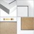 White Bulletin Board Cork Boards with Felt, 15"x11" Small Display Pin Board Vision Board for Walls, Jewelry, Notes, Collection, Photos, Office, Wo...
