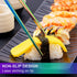 Metal Chopsticks Reusable 5 Pairs Multicolor Stainless Steel Chopsticks Dishwasher Safe Square Lightweight Non-Slip Chop Sticks Present Set...
