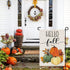 Hello Fall Pumpkin Garden Flag 12x18 Inch Double Sided, Autumn Sign Seasonal Yard Outdoor Thanksgiving Decor DF310...