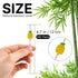 PuTwo Cocktail Picks Handmade Bamboo Toothpicks 100pcs 4.7" in Yellow Pineapples...