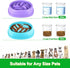 Slow Feeder Dog Bowls 2 Pack, Anti-Slip Slow Eating Dog Bowl, Maze Dog Food Bowl, Anti-Choking Puzzle Feeder Dog Bowl, Slow Feeder Bowl for Dogs &...