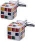Magic Cube Men Cufflinks Jewelry In Gift Box for French Shirt Stainless Steel Classic Tuxedo Unique Business Wedding...