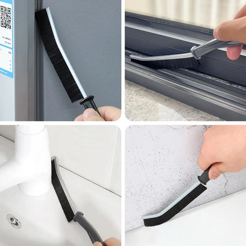 6 Pcs Cleaning Tool Set, Crevice Cleaning Brush, Hard Bristle Crevice Cleaning Brush with Bendable Brush Household Cleaning Tool, Stainless Steel ...