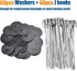 Solar Panel Bird Guard Fastener Clips(60 Packs,38mm), Stainless Steel Critter Guard Clips,Solar Panel Clips for Fixing Wire Mesh to Solar Panels,S...