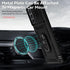 for Samsung Galaxy S21 Case with Camera Lens Cover HD Screen Protector, Dual Layer Military-Grade Drop Tested Magnetic Ring Holder Kickstand Prote...