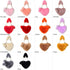 Rejolly Furry Purse for Girls Heart Shaped Fluffy Faux Fur Handbag for Women Soft Small Shoulder Bag Clutch Purse...