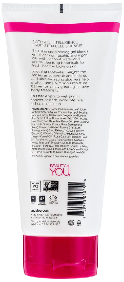 Andalou Naturals 1000 Roses Soothing Shower Gel, 8.5 Ounce...