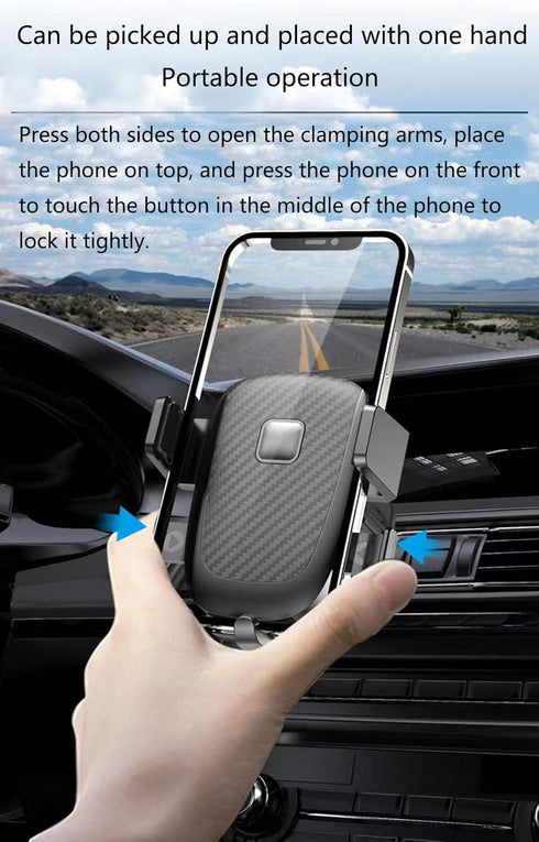 Car Mount Phone Holder Clamp Type Mounts Cell Phone Holder Screw Hook Navigation Clamp Car Phone Holder Mount Fit All Smartphones...