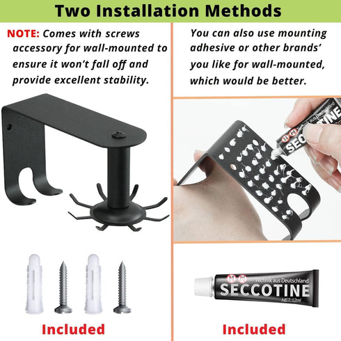 Utensil Hooks, 360 Rotatable Kitchen Utensil Rack Hangers Hooks Stainless Steel Wall Mounted with 10 Hooks for Cabinet Kitchen Bathroom...