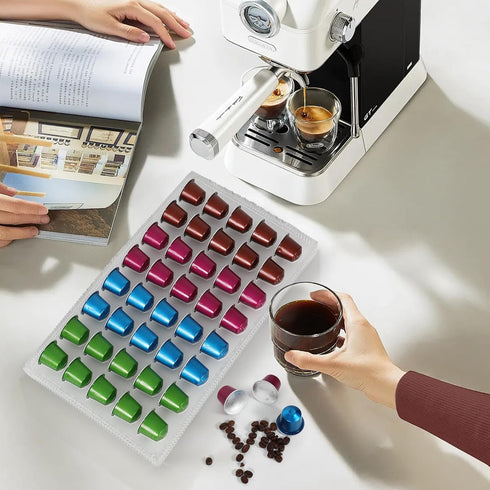 Coffee Pod Holder Drawer Nespresso Coffee Pods Storage Drawer Nespresso Coffee Capsules Drawer Organizer (clear)...