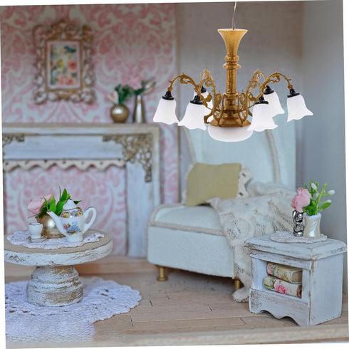 Model Chandelier Mini Lamp Doll House Mini Chandelier Tiny House Chandelier Lamp Tiny House Lamp Tiny House Ceiling Lamp Dollhouse Led Chandelier ...