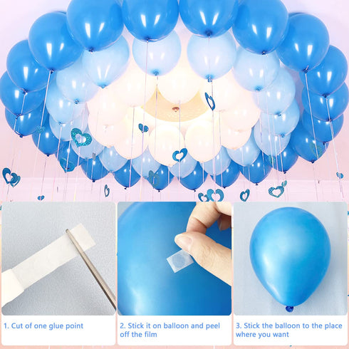 1500 PCS Transparent Balloon Glue Points, Double Sided Removable Adhesive Dots for Balloon, Sticky Dots for Craft Decoration...