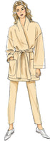 Vogue V9334Y Very Easy Women's Loose-Fitting Wrap Jacket and Tapered Pants Sewing Patterns, Sizes 4-14...