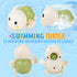 Bath Toys for Kids Ages 1-3 - Mold Free Baby Pool Toys for Toddlers with 2-in-1 Fishing Net Water Spraying Floating Animals and Foam Toy, Wind up ...