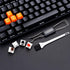 Keycap Puller Switch Puller Stainless Steel Keycap Removal Tool with 2 Pcs White Keyboard Cleaning Brush for Mechanical Keyboard...