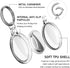 Waterproof Airtag Holder, DDJ 4 Pack Airtag Keychain, AirTag Case for Dog Collar, Luggage, Keys, Full Body Anti-Scratch Protective (Clear)...