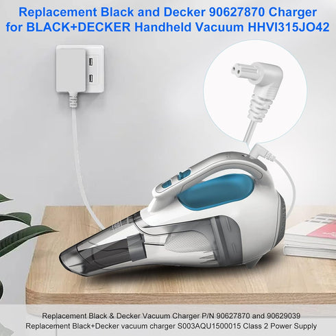 15V Charger for Black and Decker 90627870 Dusbuster Handheld Vacuum HHVI315JO42 HFVB315J22 HHVI320JR02 HFVB320J27 Vacuum Spillbuster 90629039 S003...