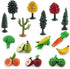 Toy Trees Toys Plastic Play Trees Vegetables and Fruits Toys for Toddlers School Projects Toys for Kids Learning Toys Realistic Food Figurines...